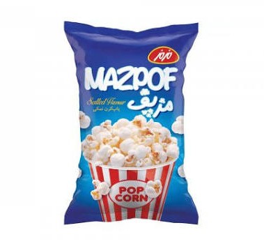 مزمز پاپ کورن نمکی 60گ
